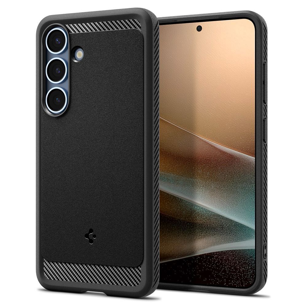 Spigen Silikoncase für SAMSUNG S25 matte | Stoßfest | Slim Design - Schwarz