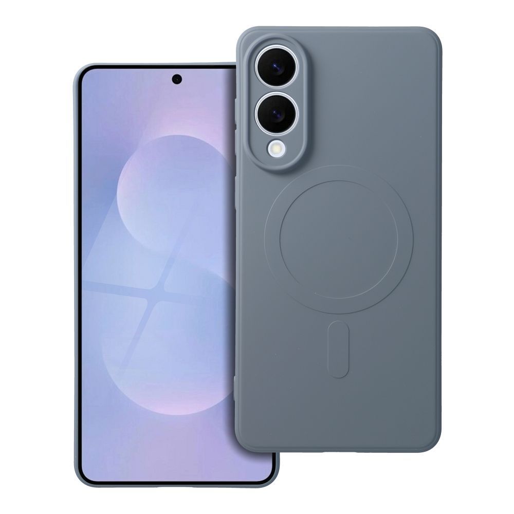 OEM Silikoncase für Samsung S25 EDGE Mag compatible with MagSafe light | Stoßfest | Slim Design - Blau