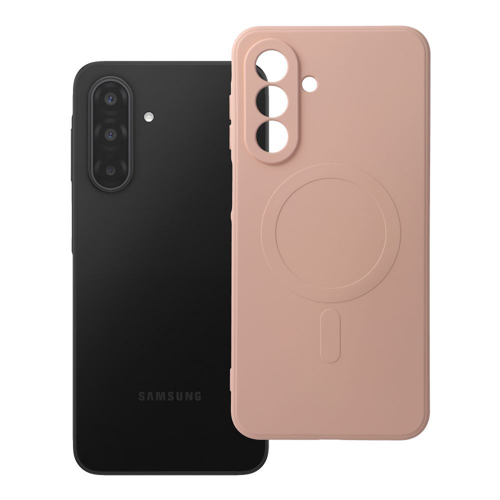 OEM Silikoncase für Samsung A17 Mag compatible with MagSafe | Stoßfest | Slim Design - Rosa