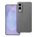 OEM Silikoncase für Samsung S25 EDGE Mag compatible with MagSafe titatnium | Stoßfest | Slim Design - Grau