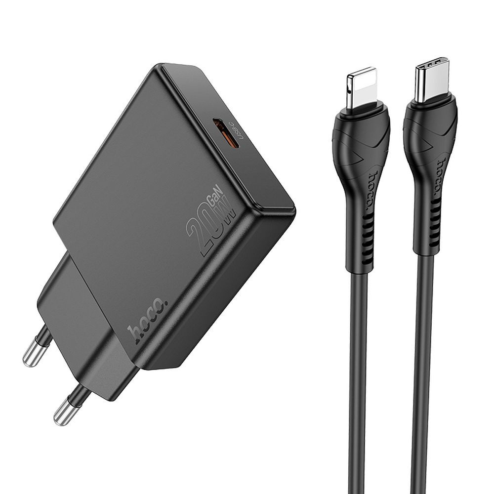 Hoco Ladekabel USB-C auf Lightning 20W | Schnellladen | Robust