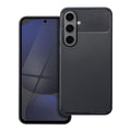 OEM Silikoncase für Samsung S24 FE Carbon Premium | Stoßfest | Slim Design - Schwarz