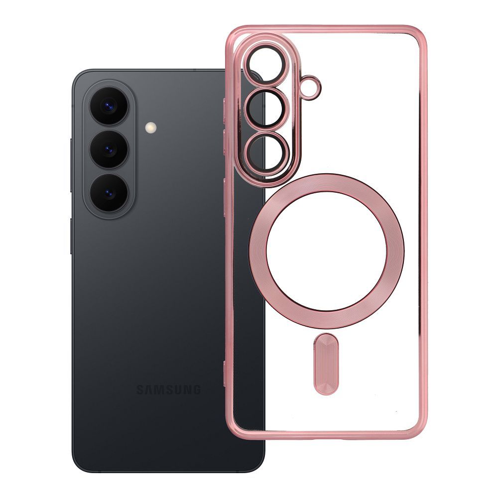OEM Silikoncase für Samsung S26 Electro Mag compatible with MagSafe -rose | Stoßfest | Slim Design - Gold