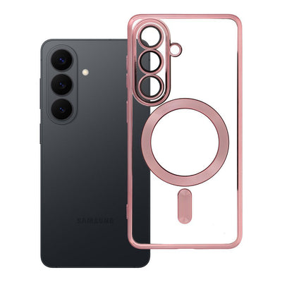 OEM Silikoncase für Samsung S26 Electro Mag compatible with MagSafe -rose | Stoßfest | Slim Design - Gold