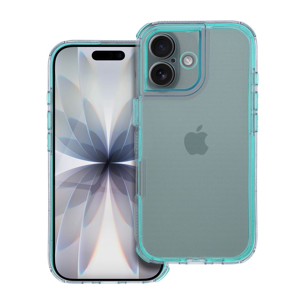 OEM Silikoncase für iPhone 17 Matrix mint | Stoßfest | Slim Design - Transparent