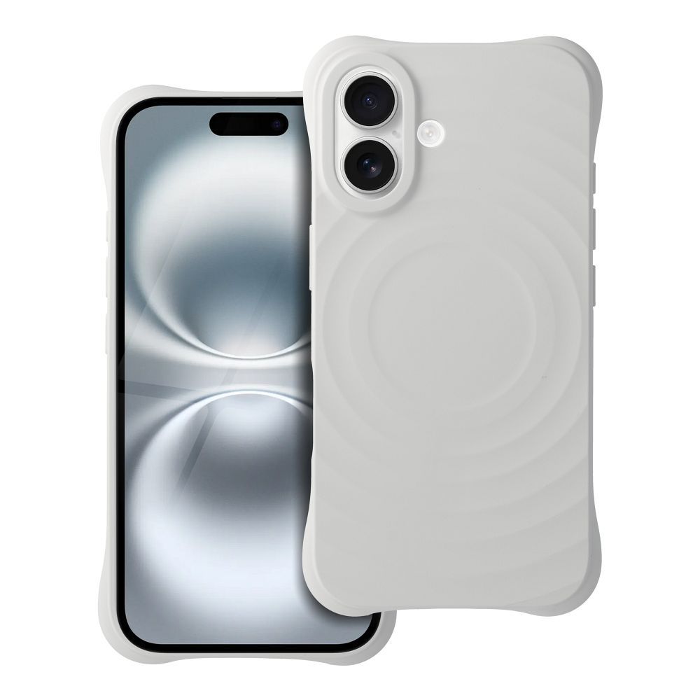 OEM Silikoncase für iPhone 16 Zephyr Mag compatible with MagSafe | Stoßfest | Slim Design - Weiß