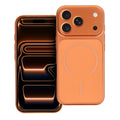 OEM Silikoncase für iPhone 14 PRO MAX Make 17 compatible with MagSafe | Stoßfest | Slim Design - Orange