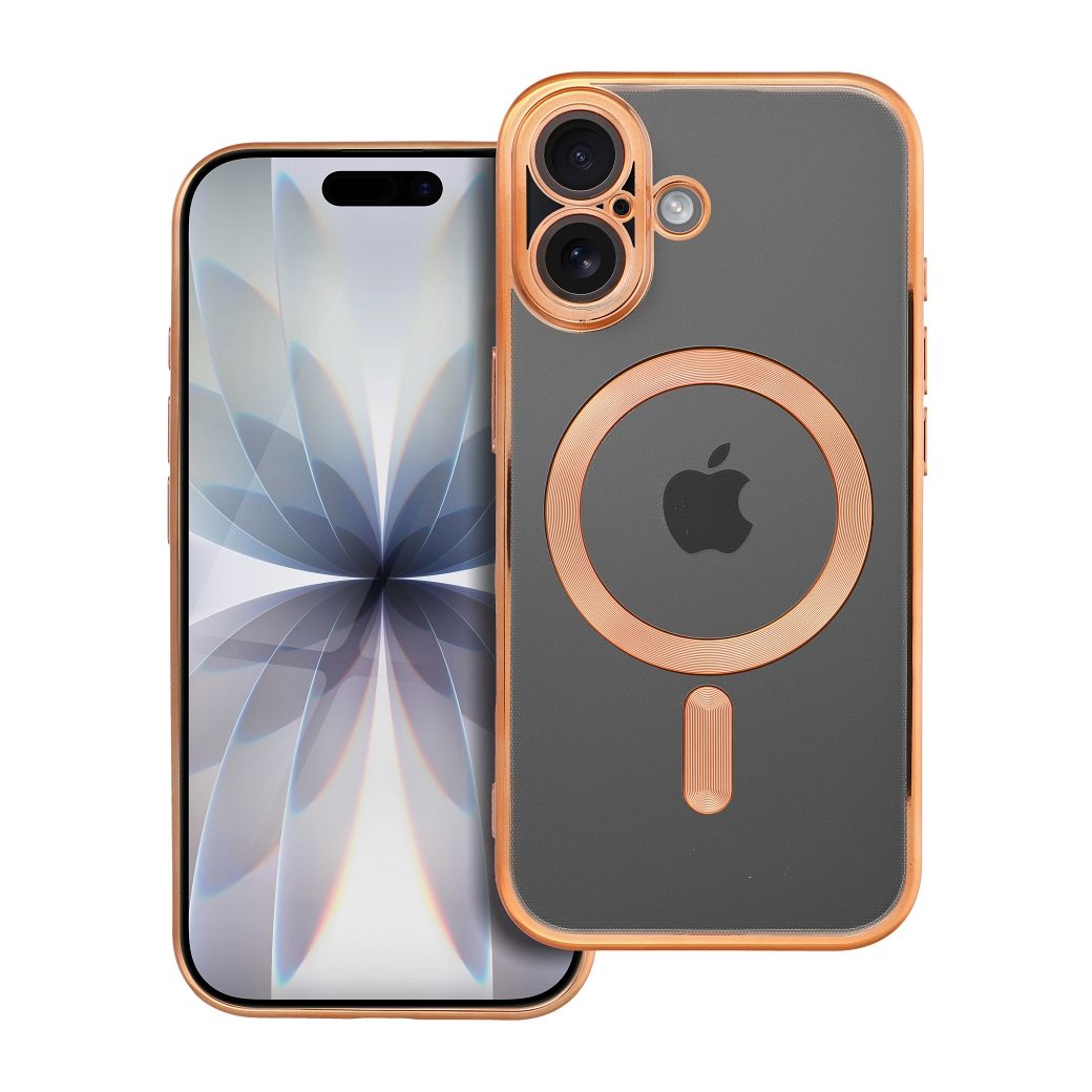 OEM Silikoncase für iPhone 17 Electro Mag compatible with MagSafe | Stoßfest | Slim Design - Gold