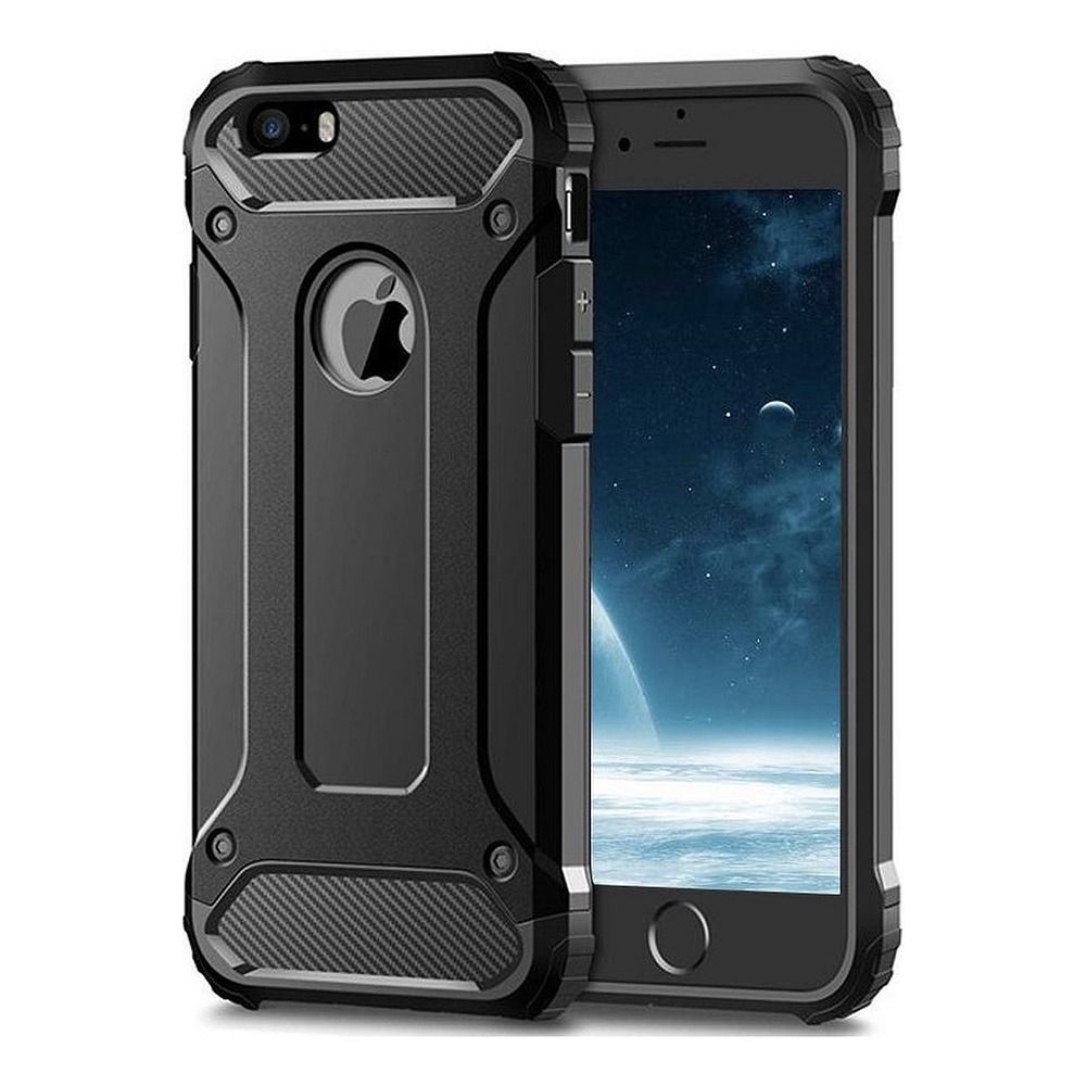 OEM Silikoncase für iPhone 8 Armor | Stoßfest | Slim Design - Schwarz