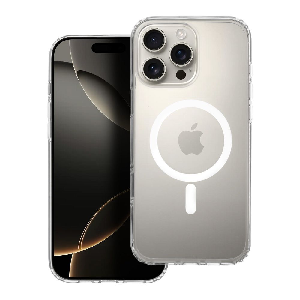 OEM Silikoncase für iPhone 16 PRO MAX Mag Elite (STR / NON-YELLOWING / CAMERA CONTROL BUTTON) compat | Stoßfest | Slim Design - Transparent
