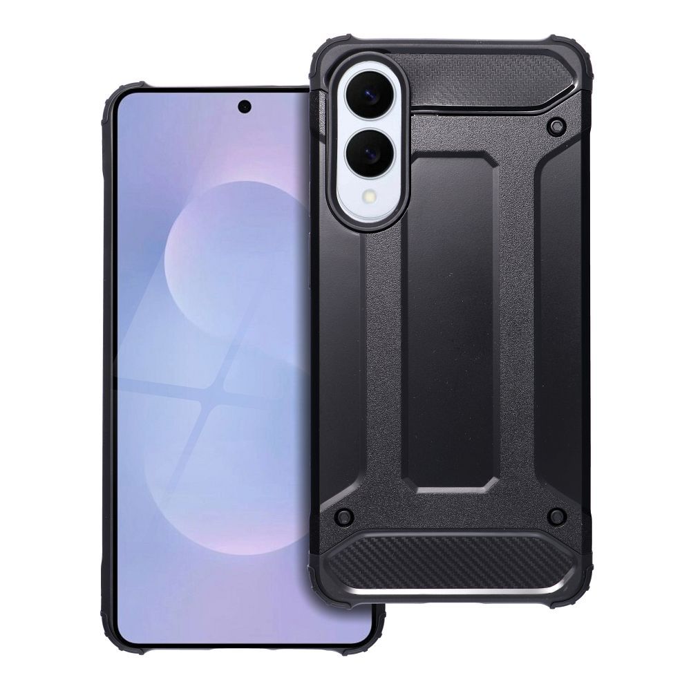 OEM Silikoncase für Samsung S25 EDGE Armor | Stoßfest | Slim Design - Schwarz