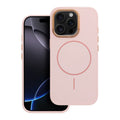 OEM Silikoncase für iPhone 17 PRO Frame Mag compatible with MagSafe powder | Stoßfest | Slim Design - Rosa