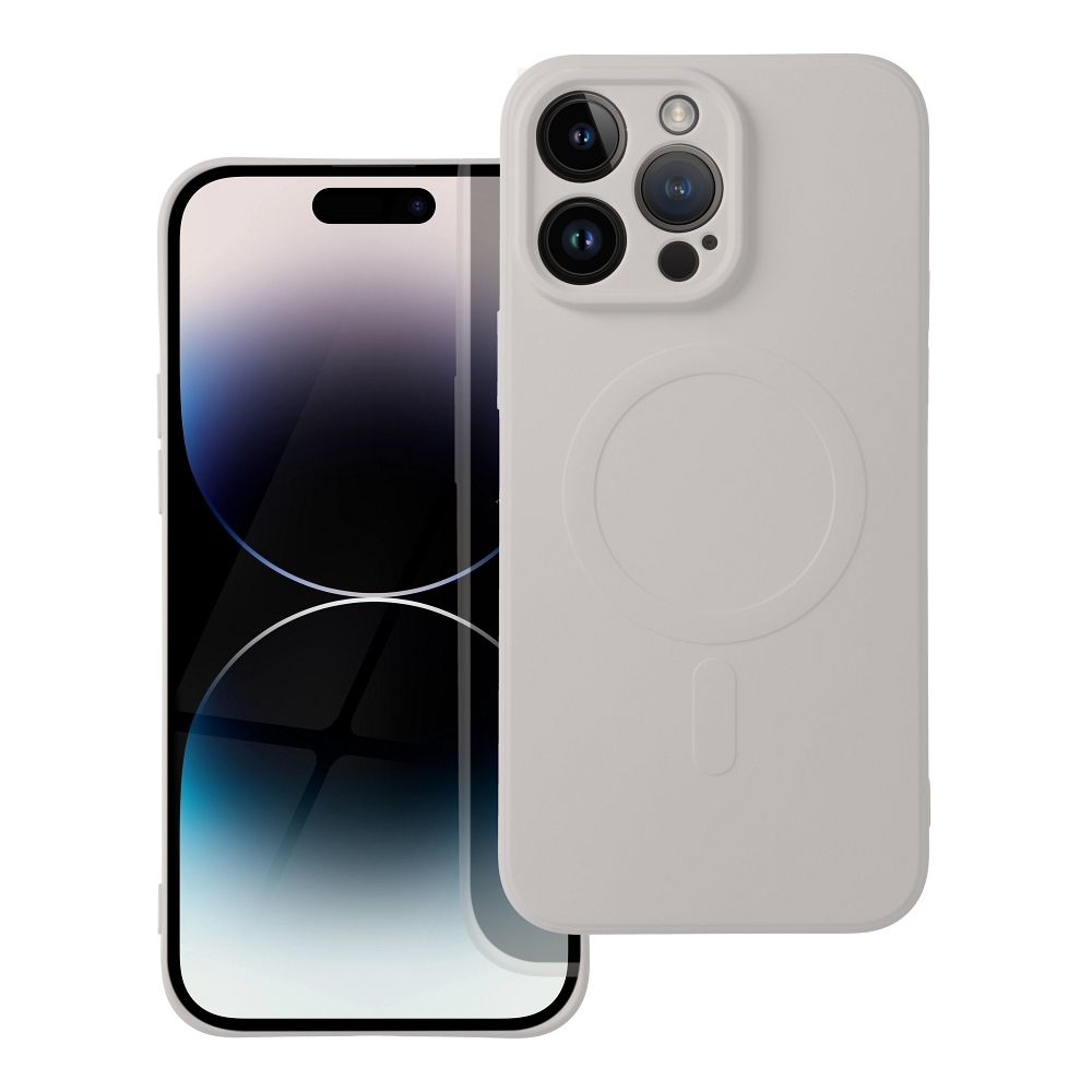 OEM Silikoncase für Samsung S25 PLUS Mag compatible with MagSafe titanium | Stoßfest | Slim Design - Grau