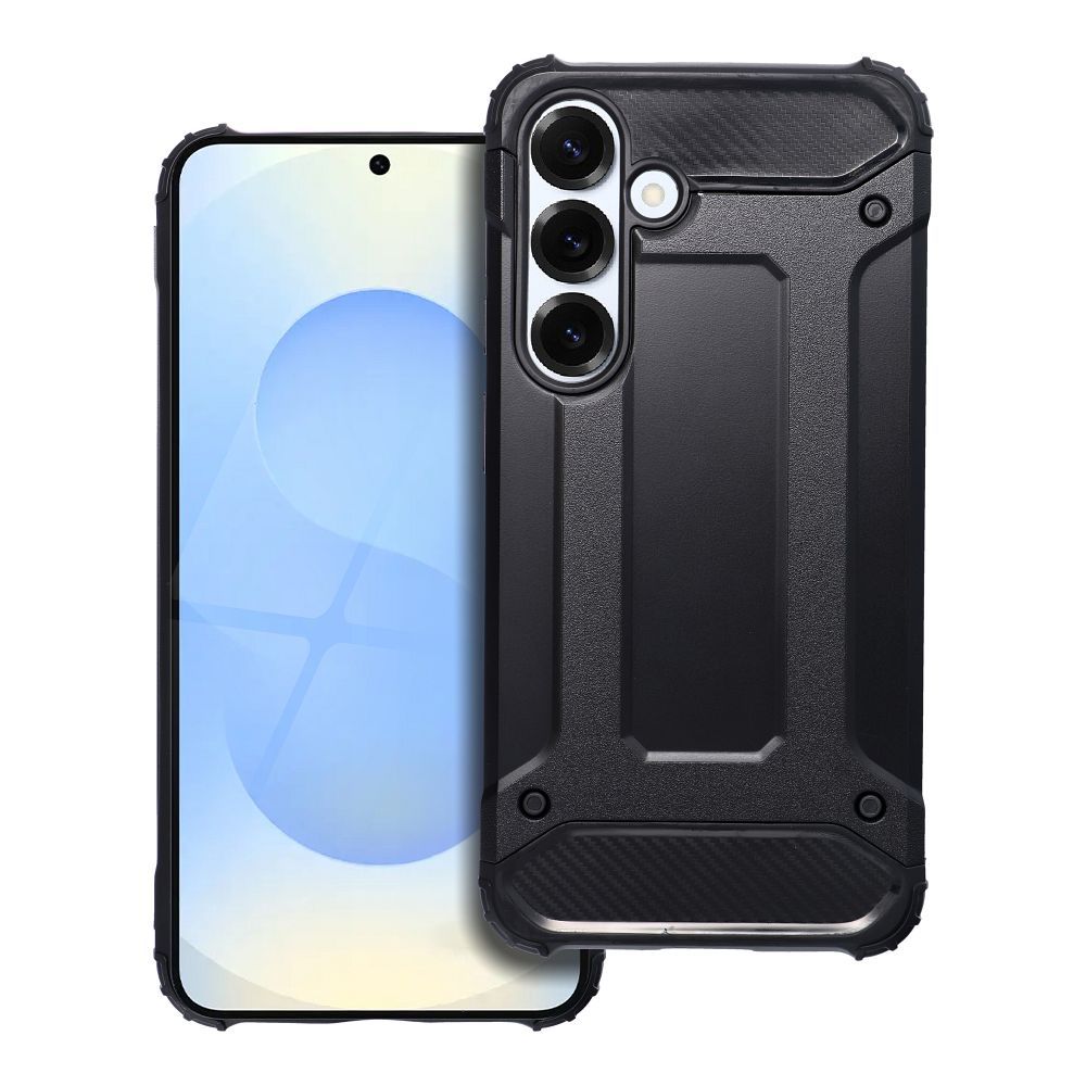 OEM Silikoncase für Samsung S25 Armor | Stoßfest | Slim Design - Schwarz