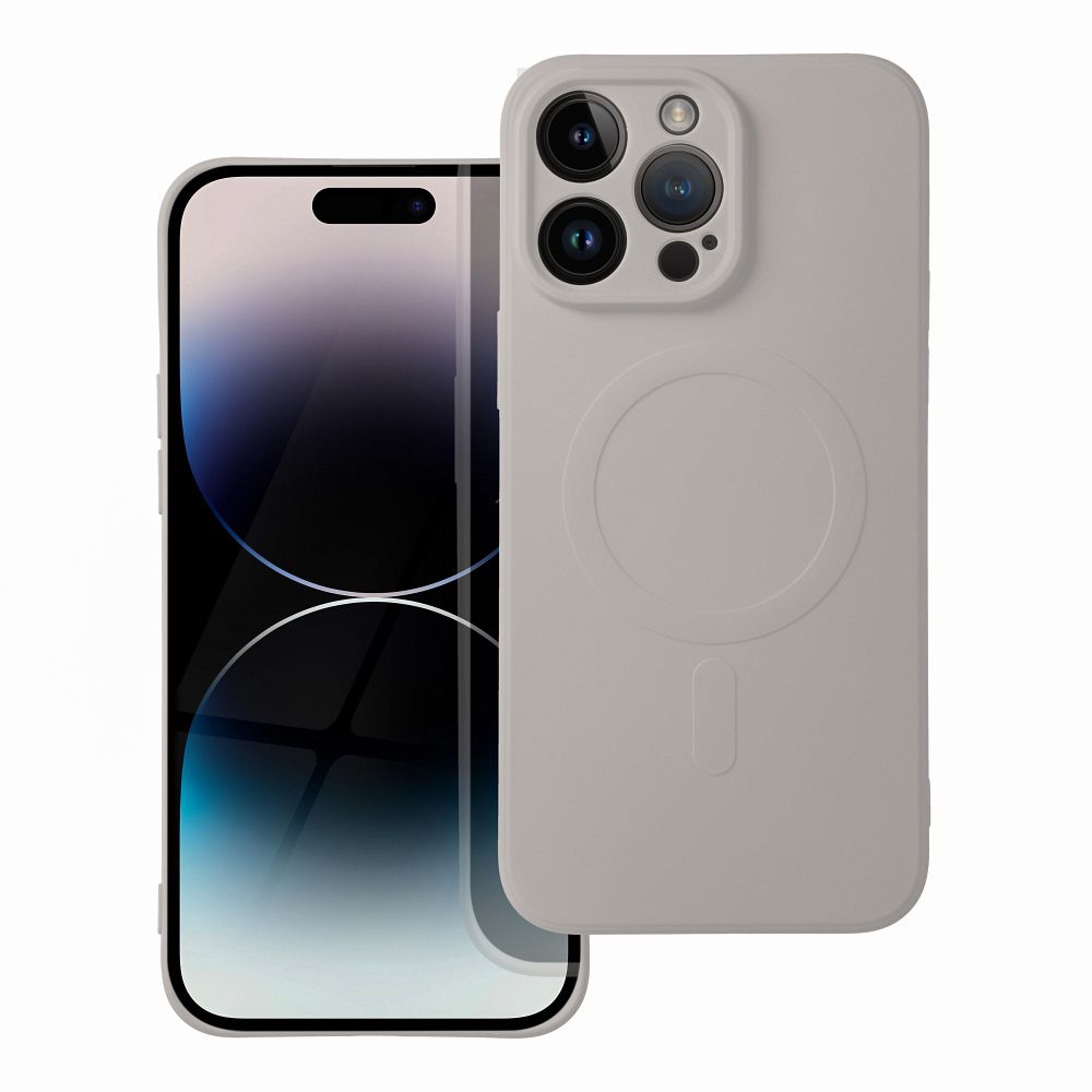 OEM Silikoncase für Samsung A57 Mag compatible with MagSafe titanium | Stoßfest | Slim Design - Grau