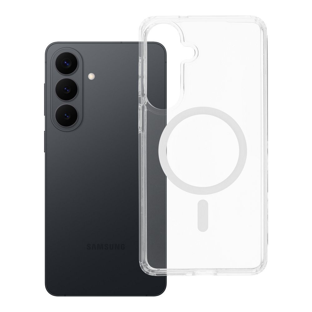 OEM Silikoncase für Samsung S26 PLUS Mag Elite (STR / NON-YELLOWING) compatible with MagSafe | Stoßfest | Slim Design - Transparent