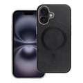 OEM Silikoncase für iPhone 16 Gentleman Mag compatible with MagSafe | Stoßfest | Slim Design - Schwarz