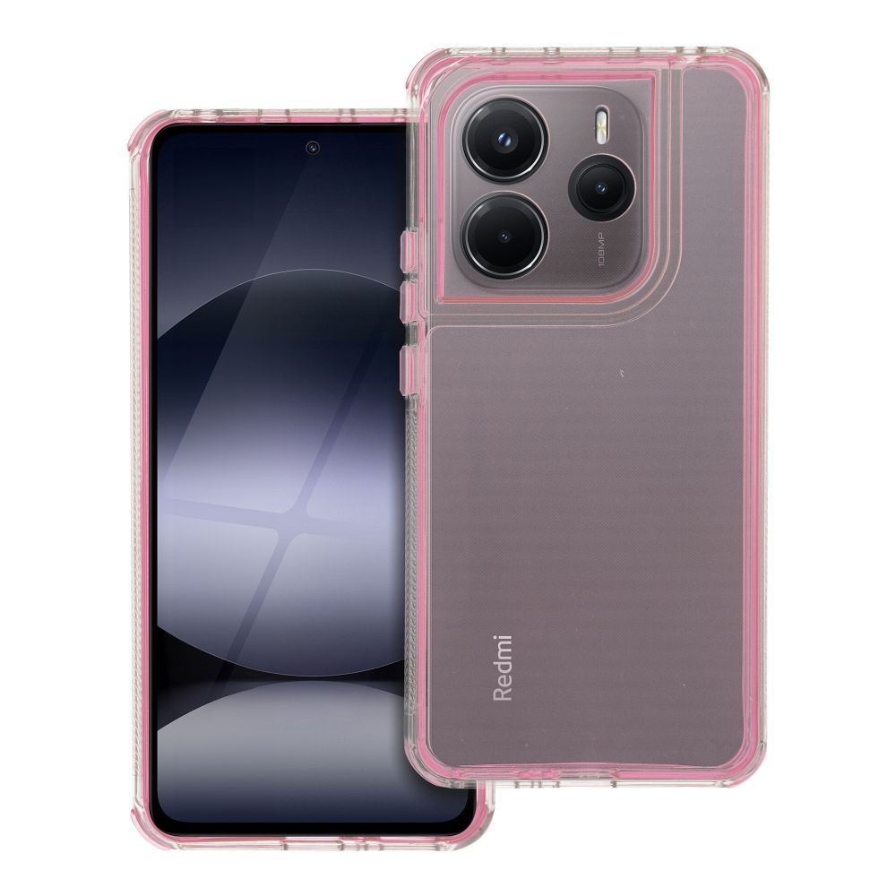 OEM Silikoncase für Xiaomi Redmi Note 14 5G Matrix powder | Stoßfest | Slim Design - Rot