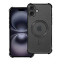OEM Silikoncase für iPhone 16 PLUS Antishock Electro compatible with MagSafe | Stoßfest | Slim Design - Schwarz