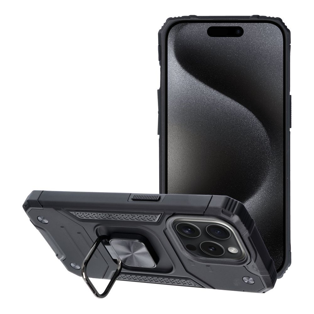 OEM Silikoncase für iPhone 15 PRO Nitro | Stoßfest | Slim Design - Schwarz
