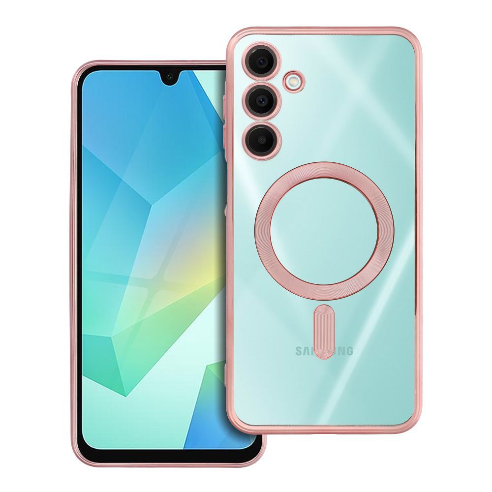 OEM Silikoncase für Samsung A16 5G / A16 4G Electro Mag compatible with MagSafe -rose | Stoßfest | Slim Design - Gold