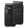 OEM Silikoncase für Leder-Universal-Slipper mit Klappe - ROYAL / - Gröe 2XL+gro - SAMSUNG S21 ULTRA  | Stoßfest | Slim Design - Schwarz