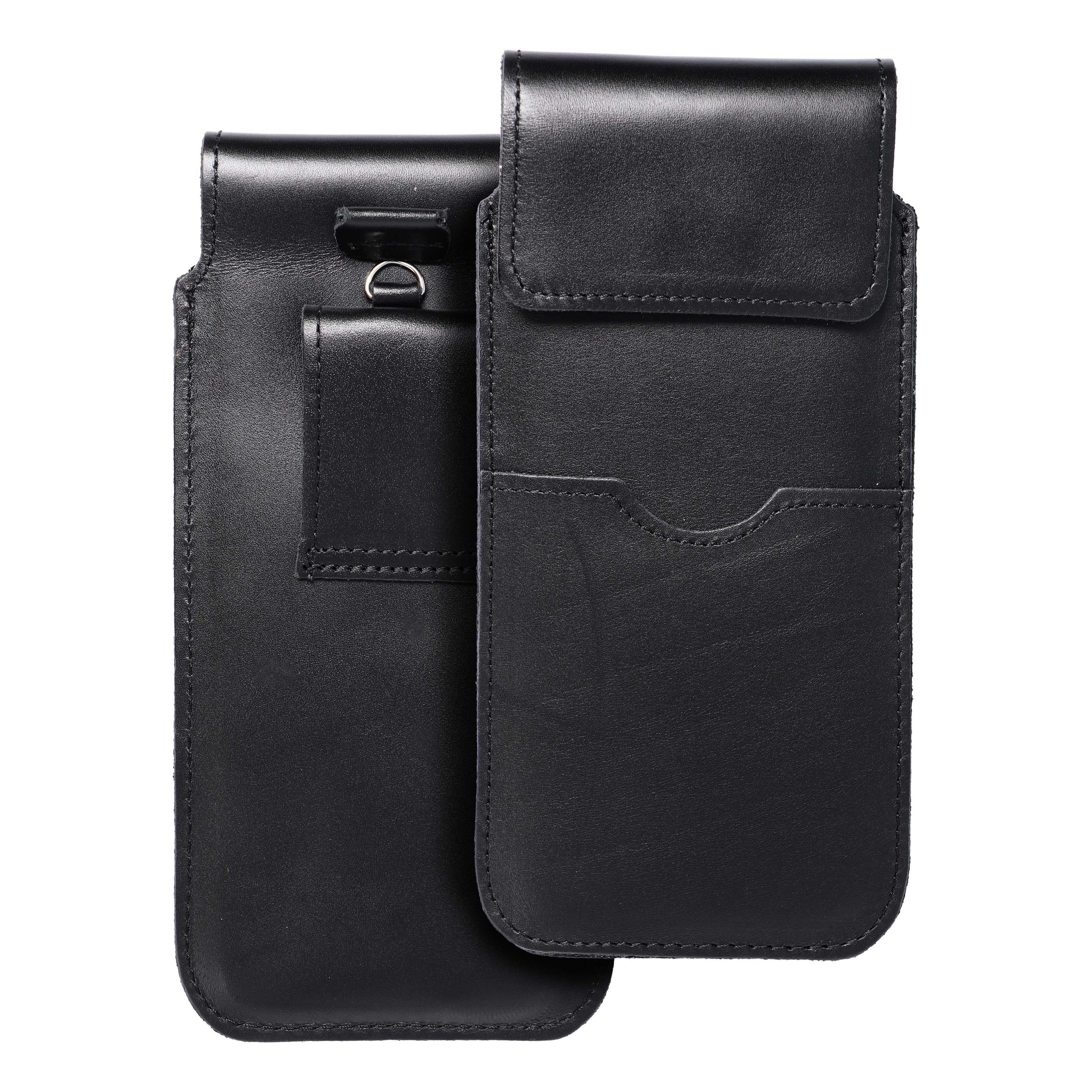 OEM Silikoncase für Leder-Universal-Slipper mit Klappe - ROYAL / - Gröe 2XL+gro - SAMSUNG S21 ULTRA  | Stoßfest | Slim Design - Schwarz