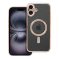 OEM Silikoncase für iPhone 16 PLUS Electro Mag compatible with MagSafe brown | Stoßfest | Slim Design - Standard