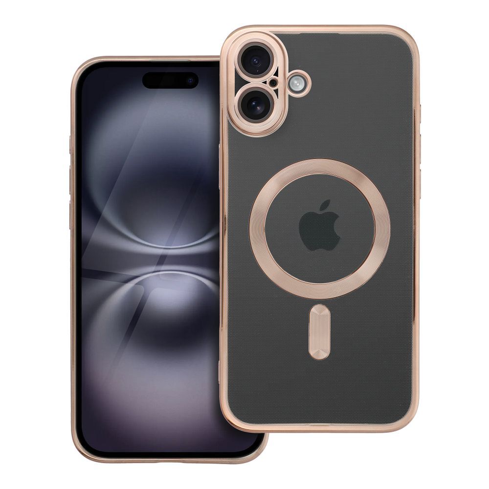 OEM Silikoncase für iPhone 16 PLUS Electro Mag compatible with MagSafe brown | Stoßfest | Slim Design - Standard