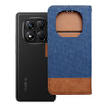 OEM Bookcase für Xiaomi Redmi NOTE 14 PRO 5G / 14 PRO PLUS 5G Jeans | Rundumschutz | Kartenfach - Blau