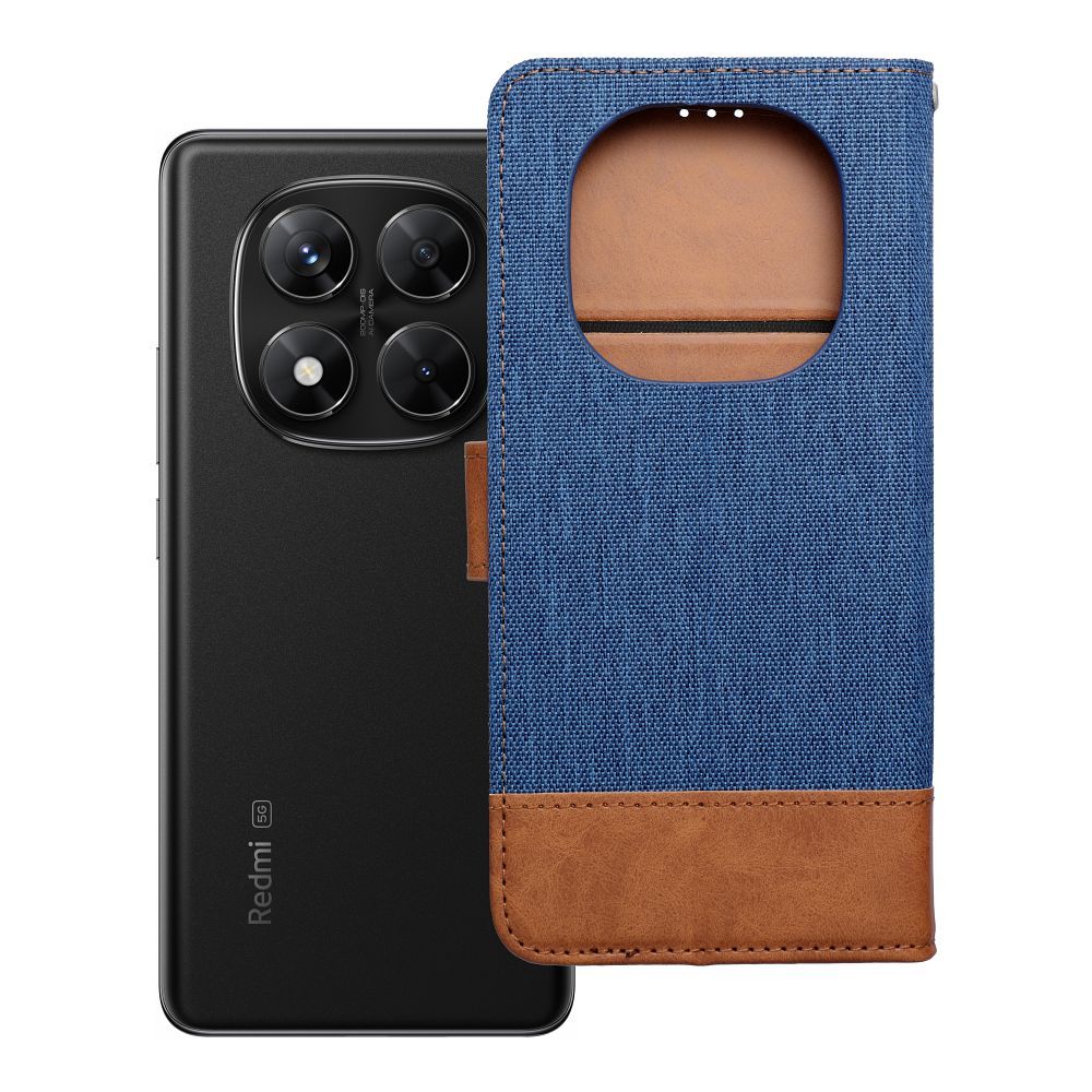 OEM Bookcase für Xiaomi Redmi NOTE 14 PRO 5G / 14 PRO PLUS 5G Jeans | Rundumschutz | Kartenfach - Blau