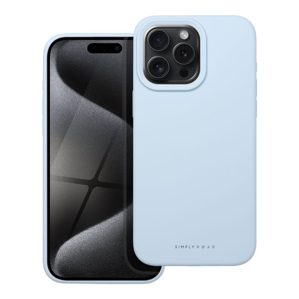 Roar Silikoncase für IPHONE 15 Pro Max Light | Stoßfest | Slim Design - Blau