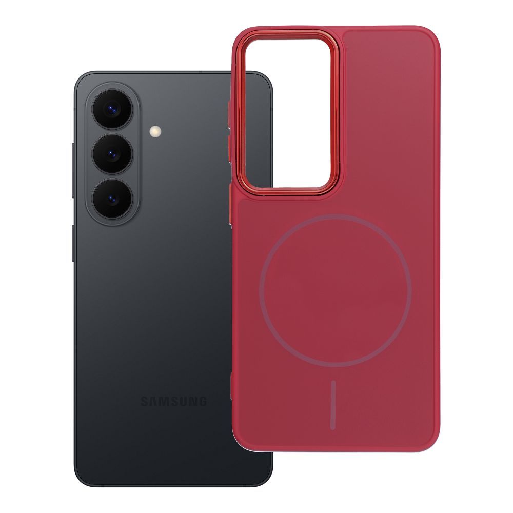 OEM Silikoncase für Samsung S26 Frame Mag compatible with MagSafe magenta | Stoßfest | Slim Design - Standard