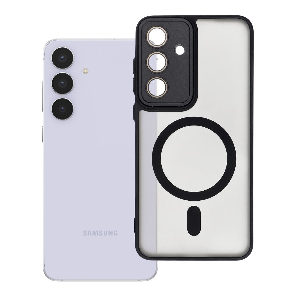 OEM Silikoncase für Samsung S25 FE Variete Mag comaptible with MagSafe | Stoßfest | Slim Design - Schwarz