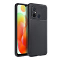 OEM Silikoncase für Xiaomi Redmi 12C Carbon Premium | Stoßfest | Slim Design - Schwarz