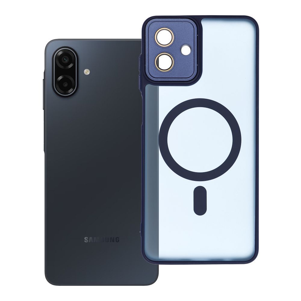 OEM Silikoncase für Samsung A07 Variete Mag compatible with MagSafe | Stoßfest | Slim Design - Blau