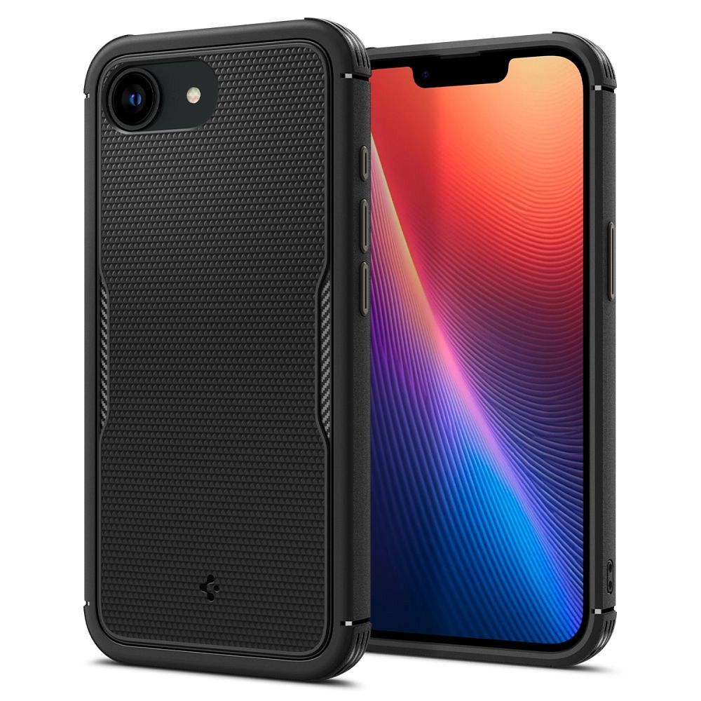 Spigen Silikoncase für IPHONE 16E matte | Stoßfest | Slim Design - Schwarz