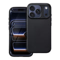 OEM Silikoncase für iPhone 17 PRO Carbon Premium | Stoßfest | Slim Design - Schwarz