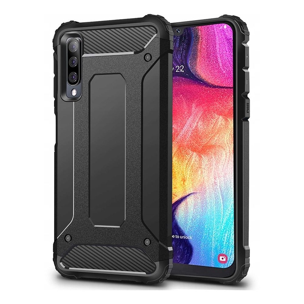 OEM Silikoncase für Samsung A50 / A50S / A30S Armor | Stoßfest | Slim Design - Schwarz