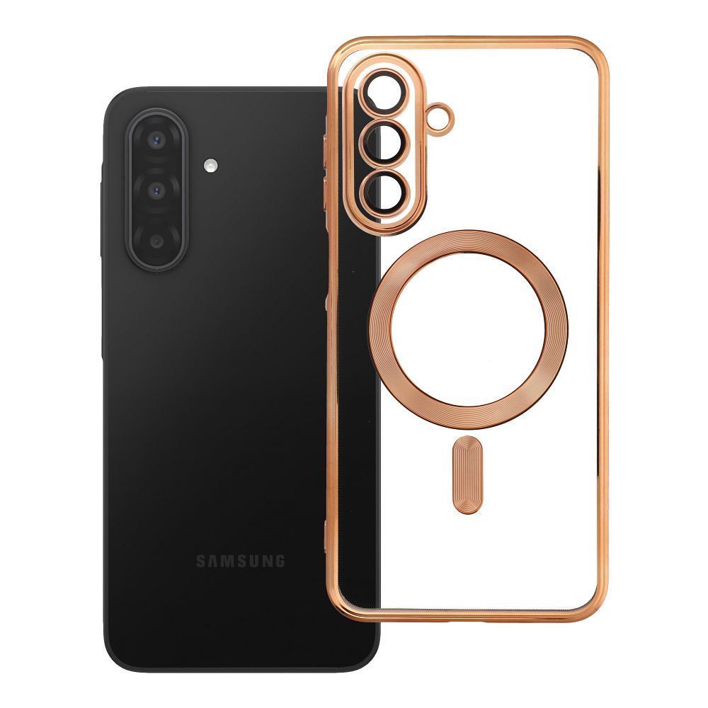 OEM Silikoncase für Samsung A17 Electro Mag compatible with MagSafe | Stoßfest | Slim Design - Gold