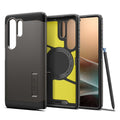 Spigen Silikoncase für SAMSUNG S25 Ultra gunmetal | Stoßfest | Slim Design - Standard