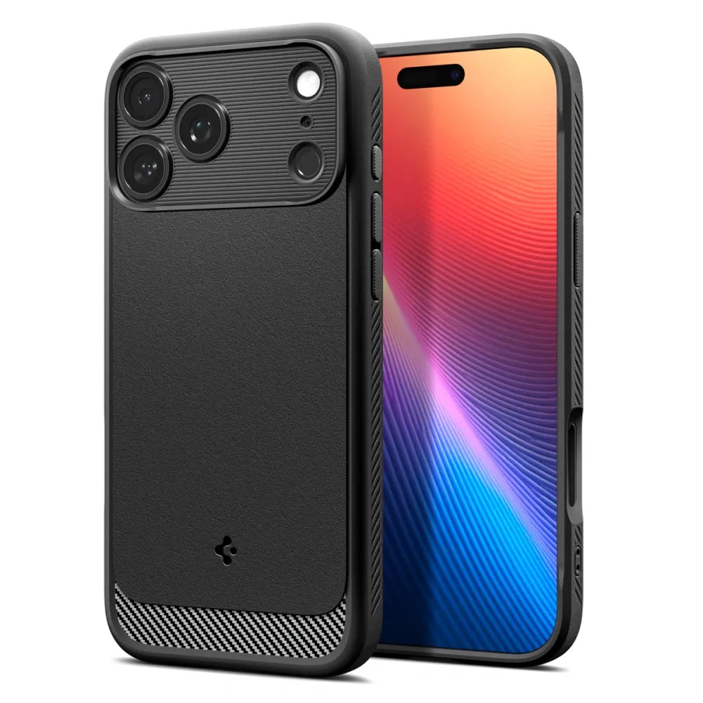 Spigen Silikoncase für IPHONE 17 PRO mattschwarz | Stoßfest | Slim Design - Schwarz