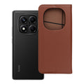 OEM Bookcase für XIAOMI Redmi Note 14 PRO 4G brown | Rundumschutz | Kartenfach - Rot