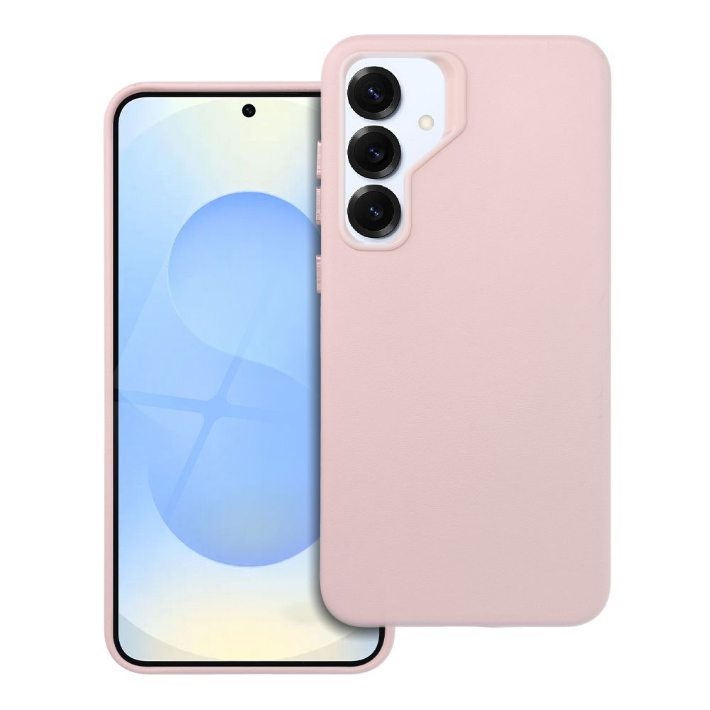 OEM Silikoncase für Samsung S25 PLUS Leather Mag compatible with MagSafe | Stoßfest | Slim Design - Rosa