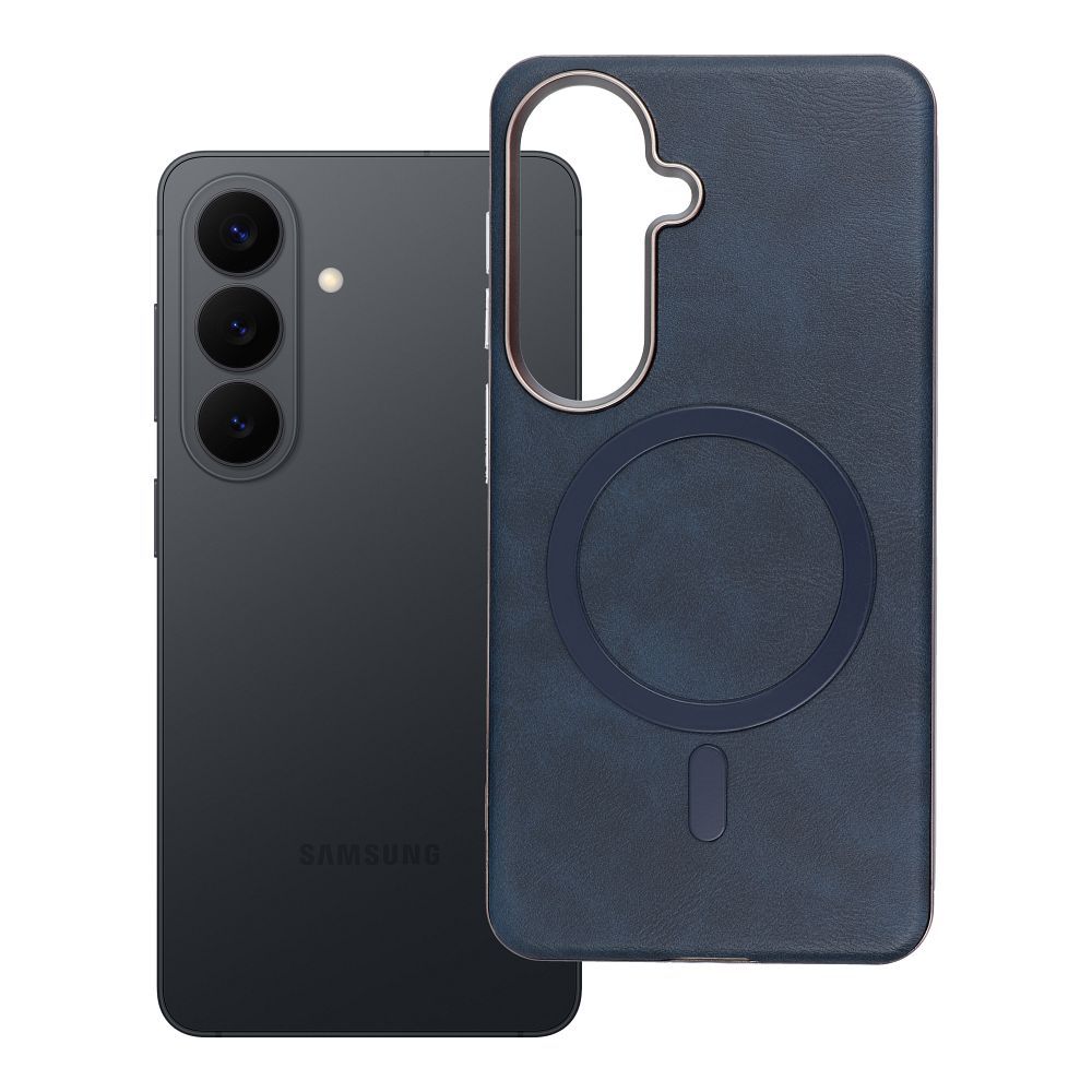 OEM Silikoncase für Samsung S26 Gentleman Mag compatible with MagSafe | Stoßfest | Slim Design - Blau