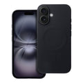 OEM Silikoncase für iPhone 16 Mag compatible with MagSafe (big hole) | Stoßfest | Slim Design - Schwarz