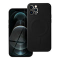 OEM Silikoncase für iPhone 12 PRO Mag compatible with MagSafe | Stoßfest | Slim Design - Schwarz