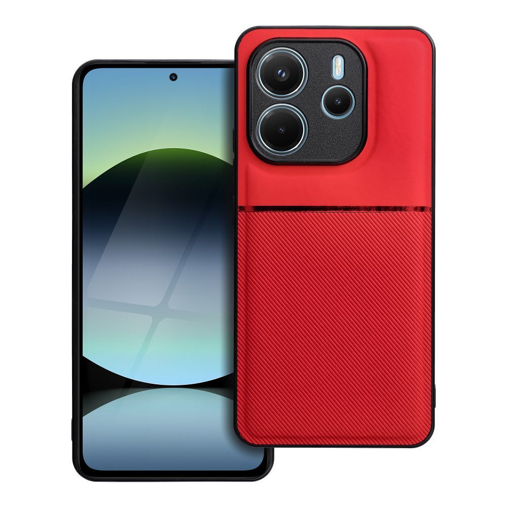 OEM Silikoncase für Xiaomi Redmi Note 14 4G (GLOBAL - 163,25mm x 76,55mm x 8,16mm) Noble | Stoßfest | Slim Design - Rot