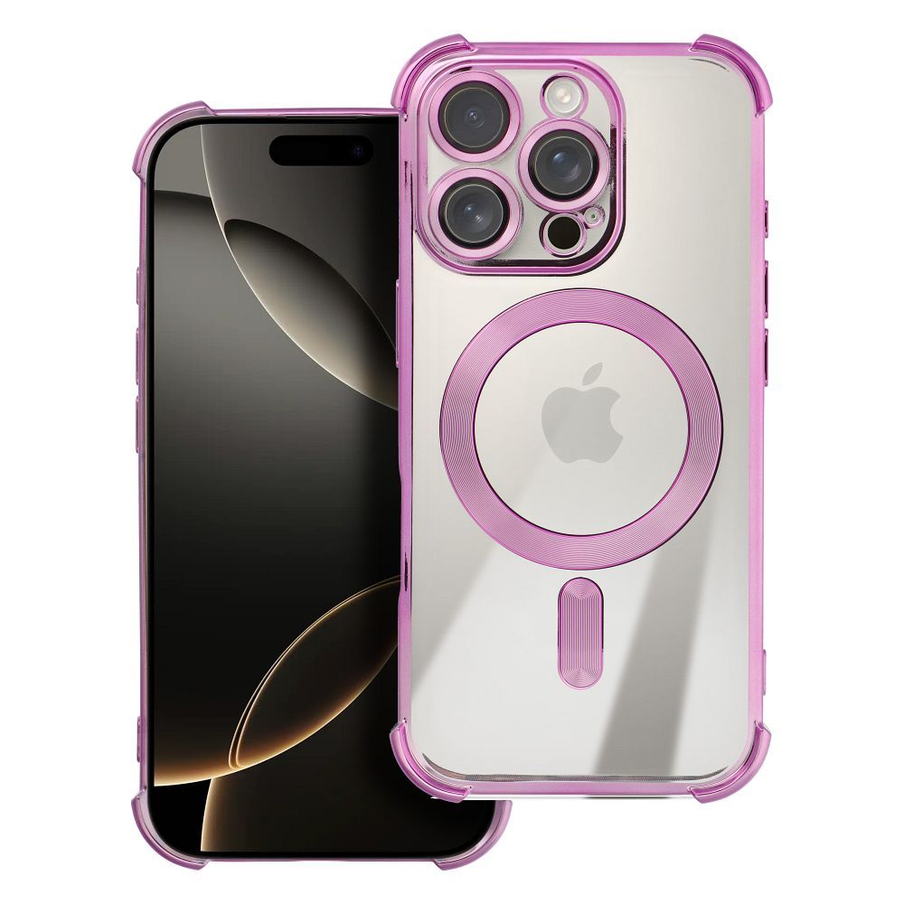 OEM Silikoncase für iPhone 17 PRO Antishock Electro compatible with MagSafe | Stoßfest | Slim Design - Lila