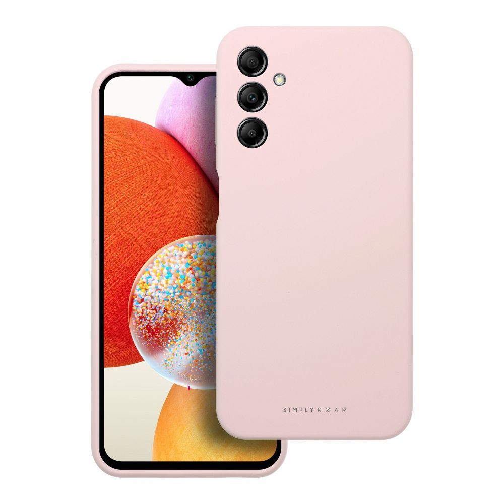 Roar Silikoncase für SAMSUNG A14 4G / A14 5G Light | Stoßfest | Slim Design - Rosa